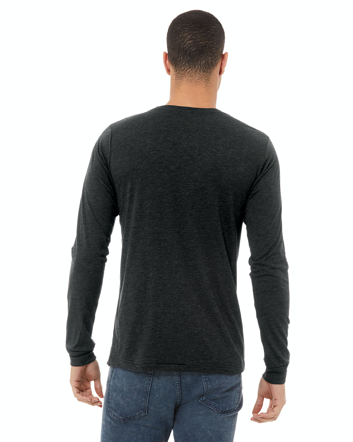 Unisex Jersey Long-Sleeve T-Shirt - Charcoal Black Triblend