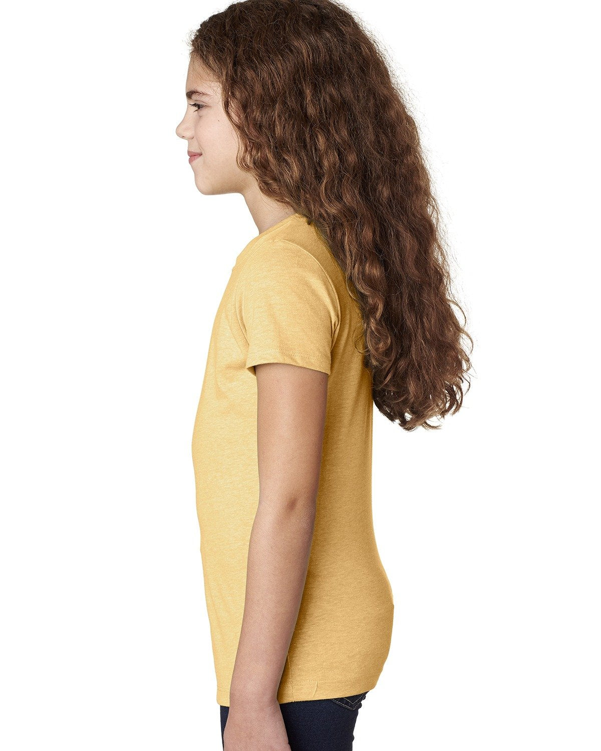 Girl's Youth Princess CVC T-Shirt - Banana Cream