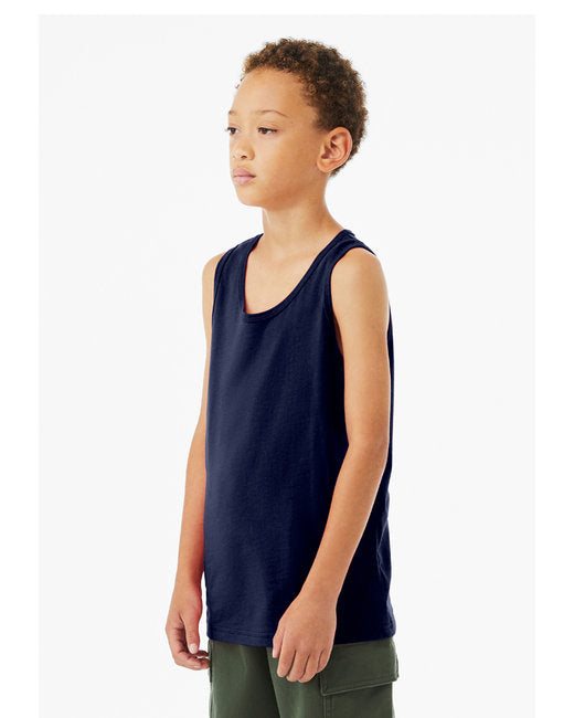 Youth Jersey Tank - Navy