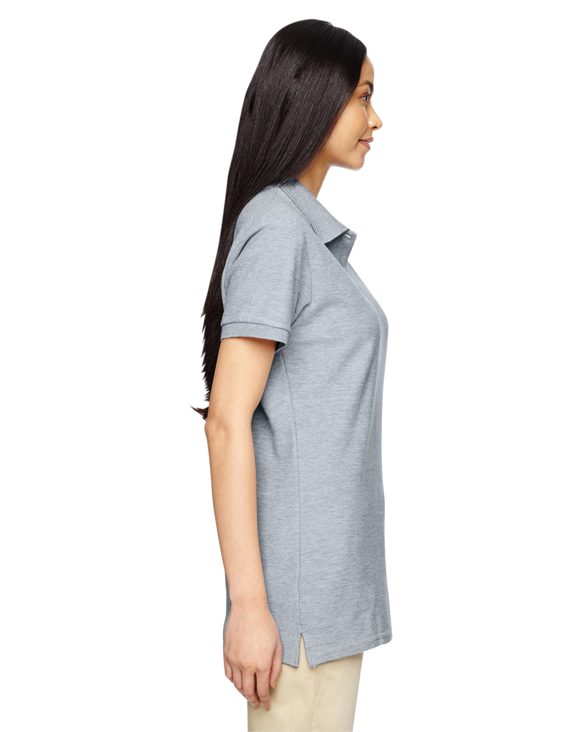 Women's Premium Cotton® Women's Double Piqué Polo - Sport Gray