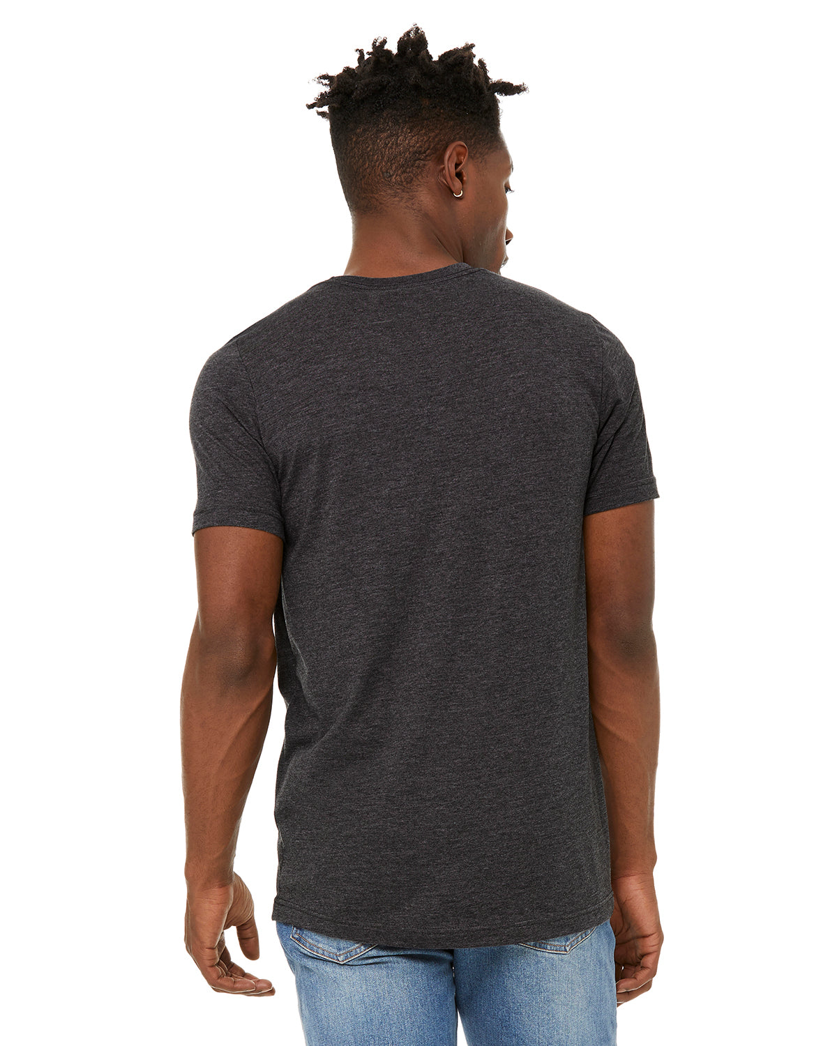 Unisex Sueded T-Shirt - Heather Dark Gray