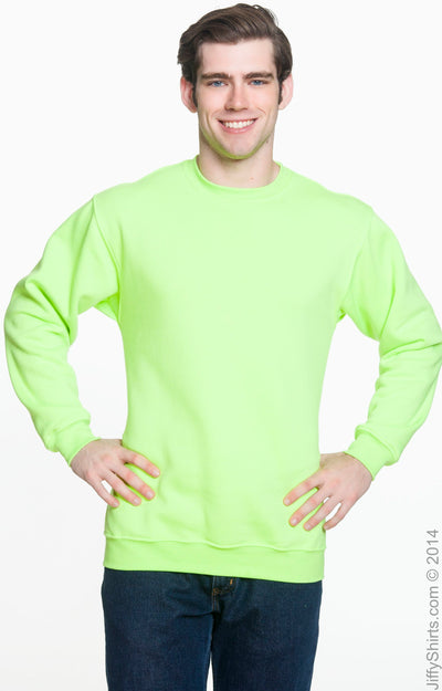 Unisex 80/20 Heavyweight Crewneck Sweatshirt - Lime Green