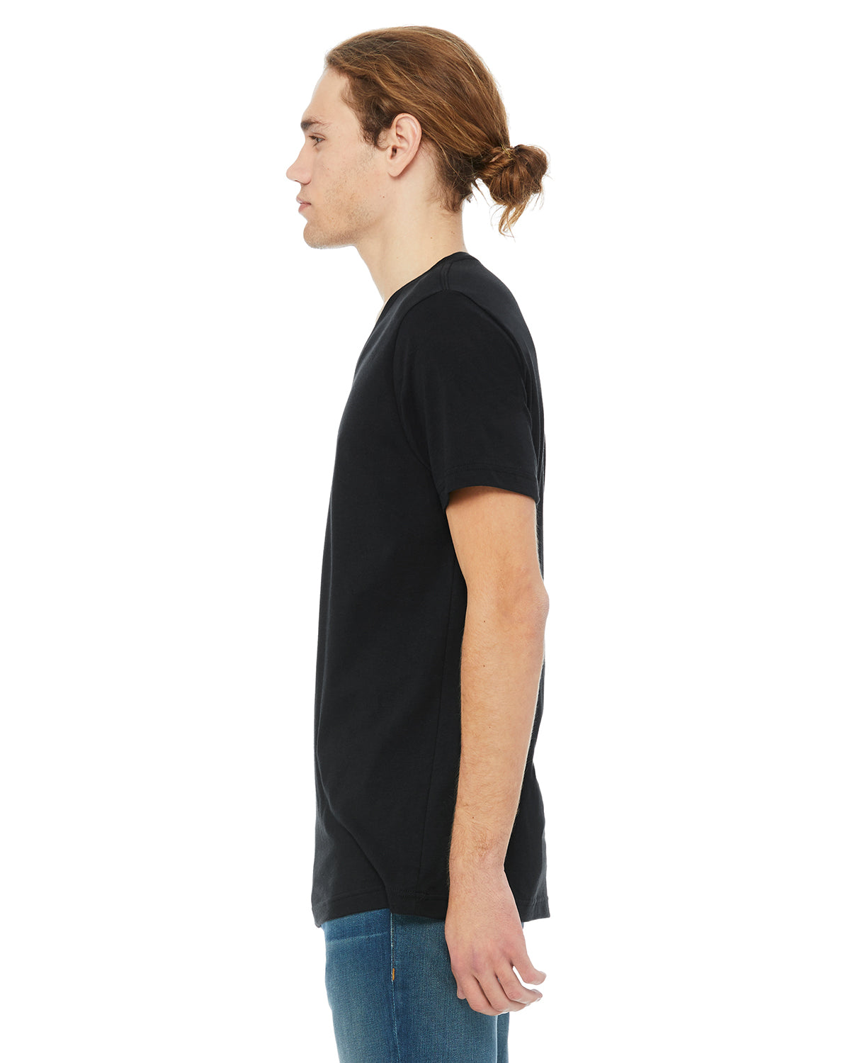 Unisex Jersey Short-Sleeve V-Neck T-Shirt - Vintage Black
