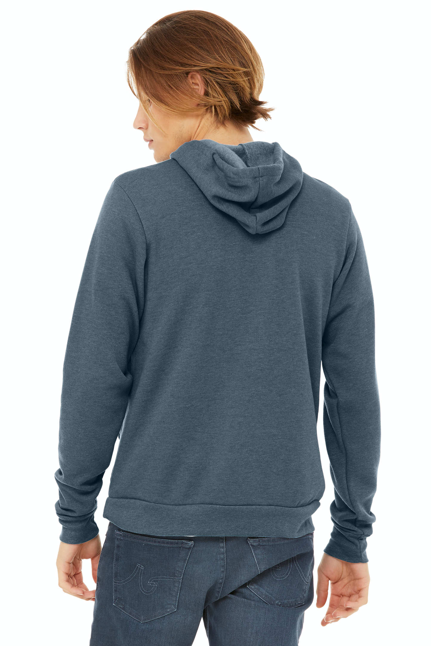 Unisex Sponge Fleece Pullover Hoodie - Heather Slate