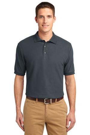 Unisex Silk Touch Polo - Steel Gray