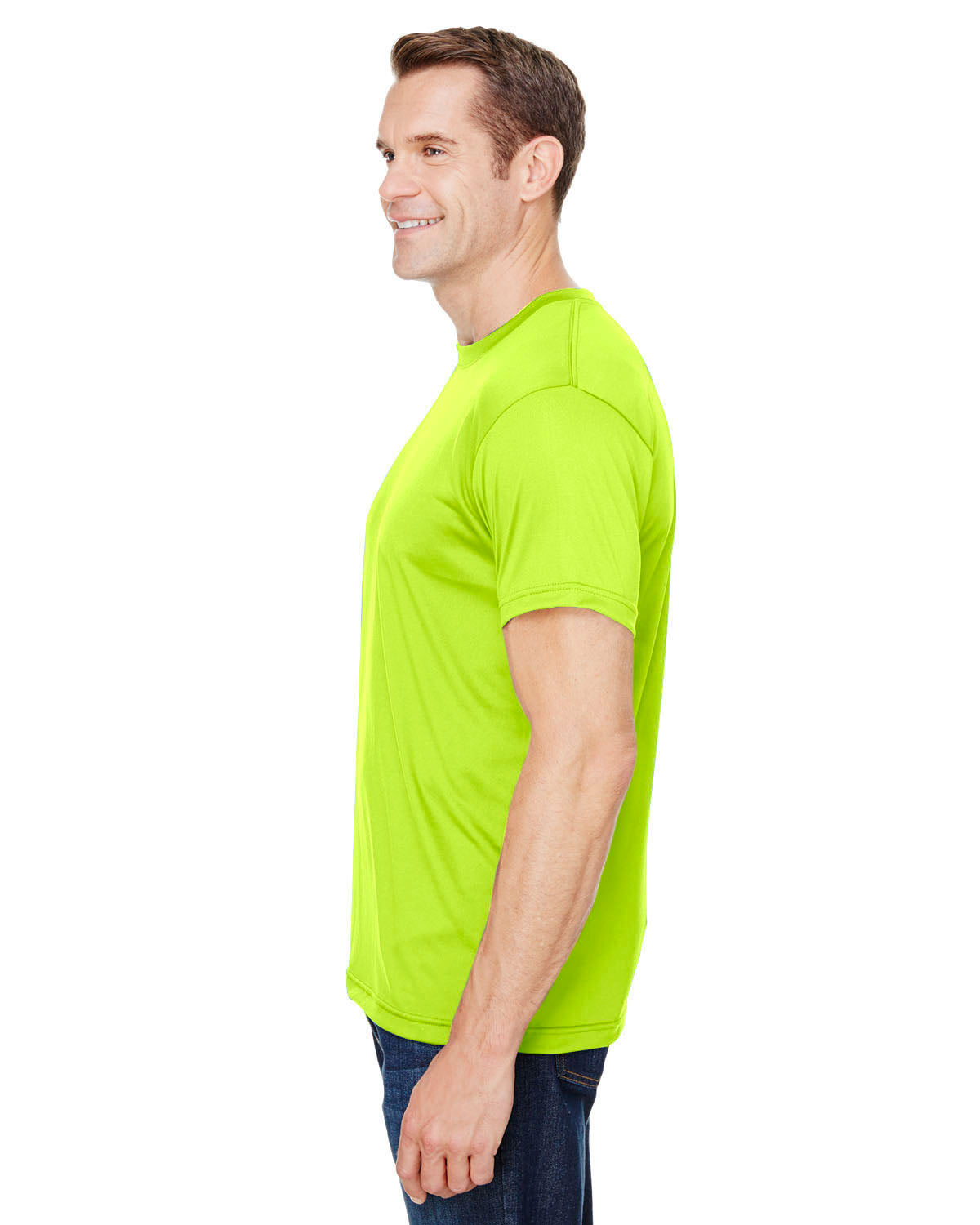 Unisex Polyester Performance T-Shirt - Lime Green