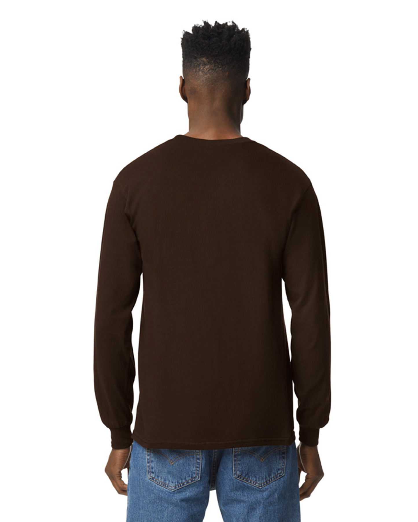 Unisex Ultra Cotton® Long-Sleeve T-Shirt - Dark Chocolate