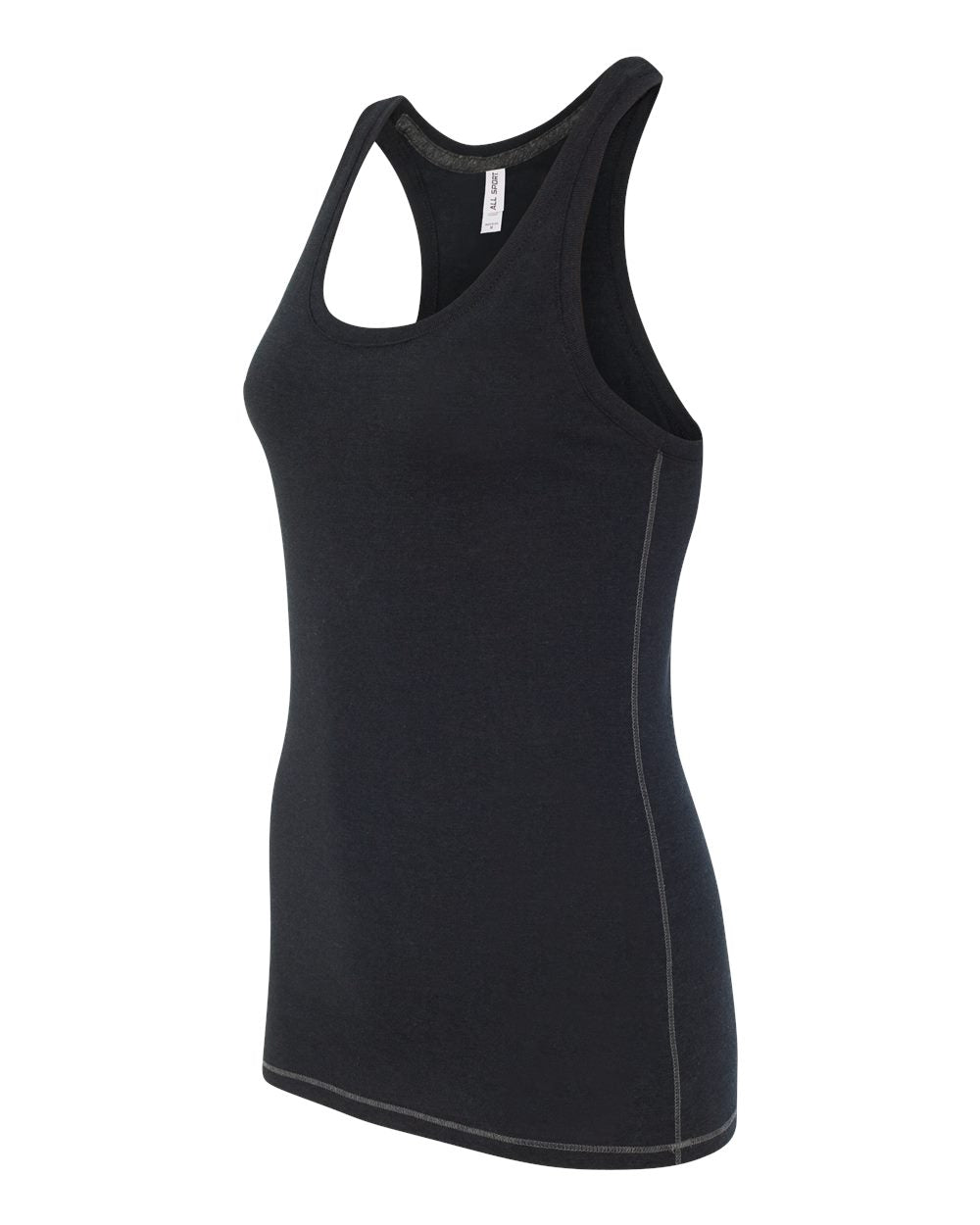 Women's Triblend Racerback Tank - Solid Black Triblend