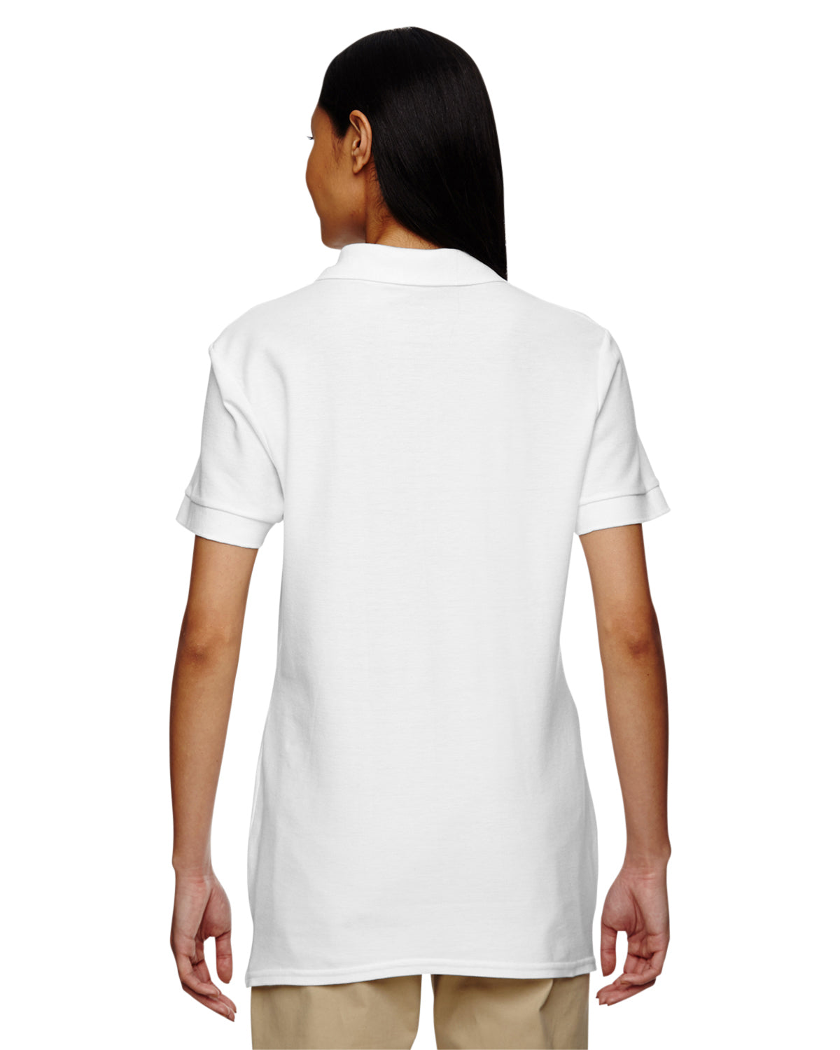 Women's Premium Cotton® Women's Double Piqué Polo - White