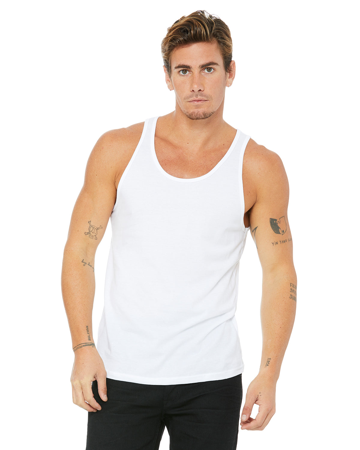 Unisex Jersey Tank - White