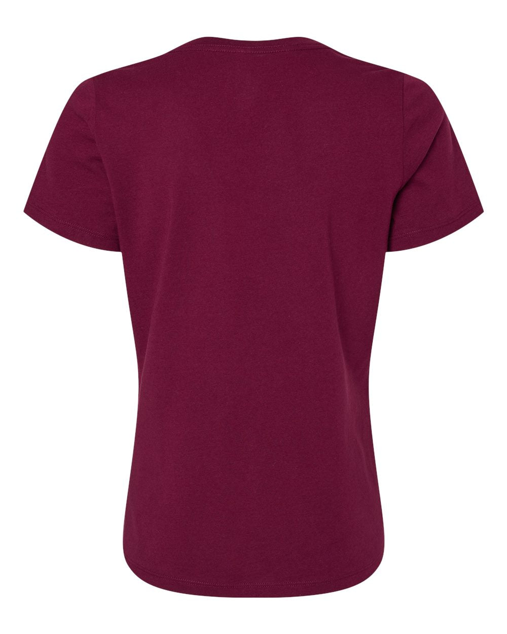 Women's Relaxed Jersey V-Neck T-Shirt - Maroon