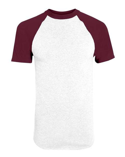 Augusta Sportswear 423 White/ Maroon — front