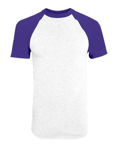 Augusta Sportswear 423 White/ Purple — front