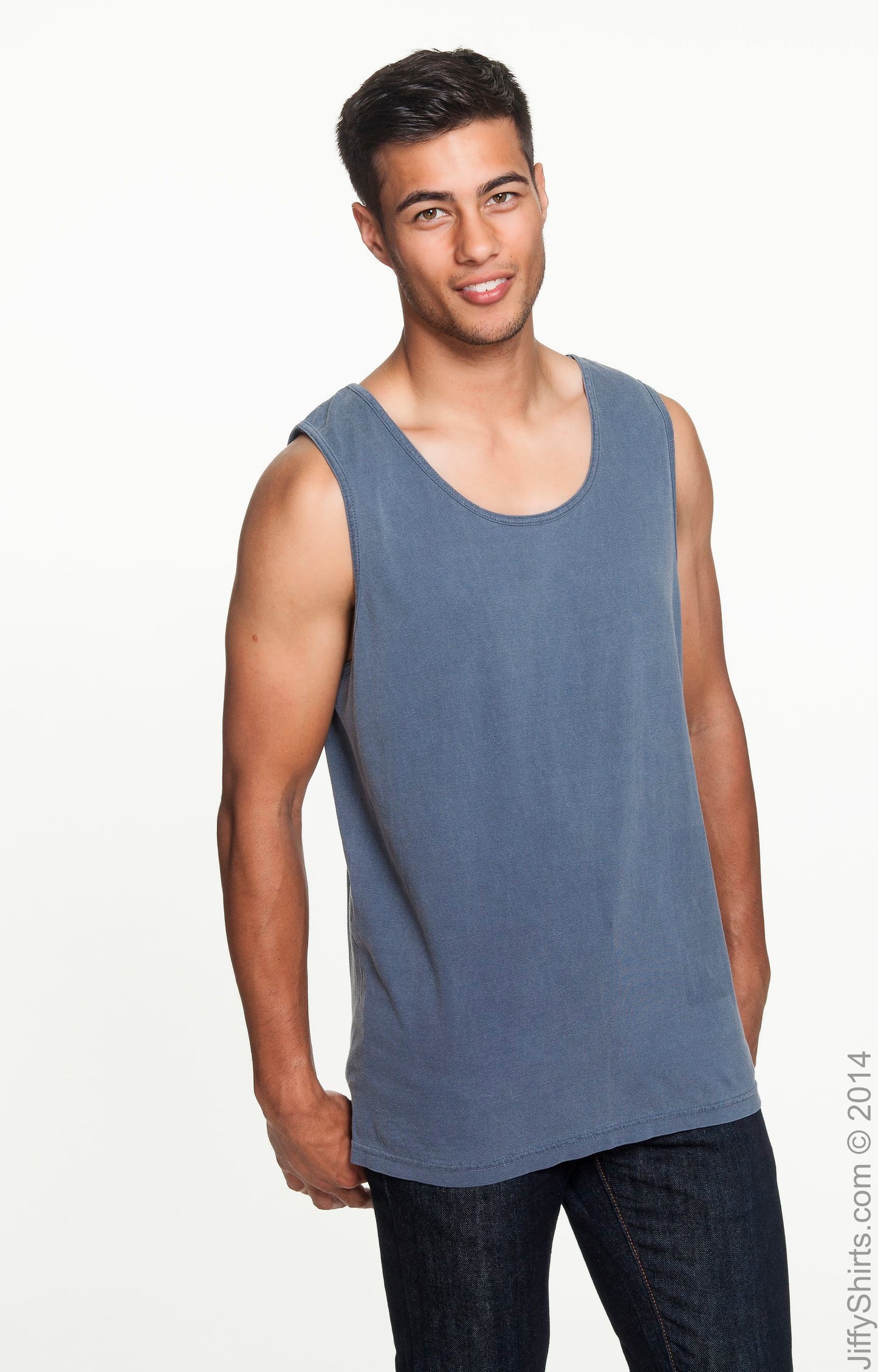 Unisex Heavyweight RS Tank - Denim