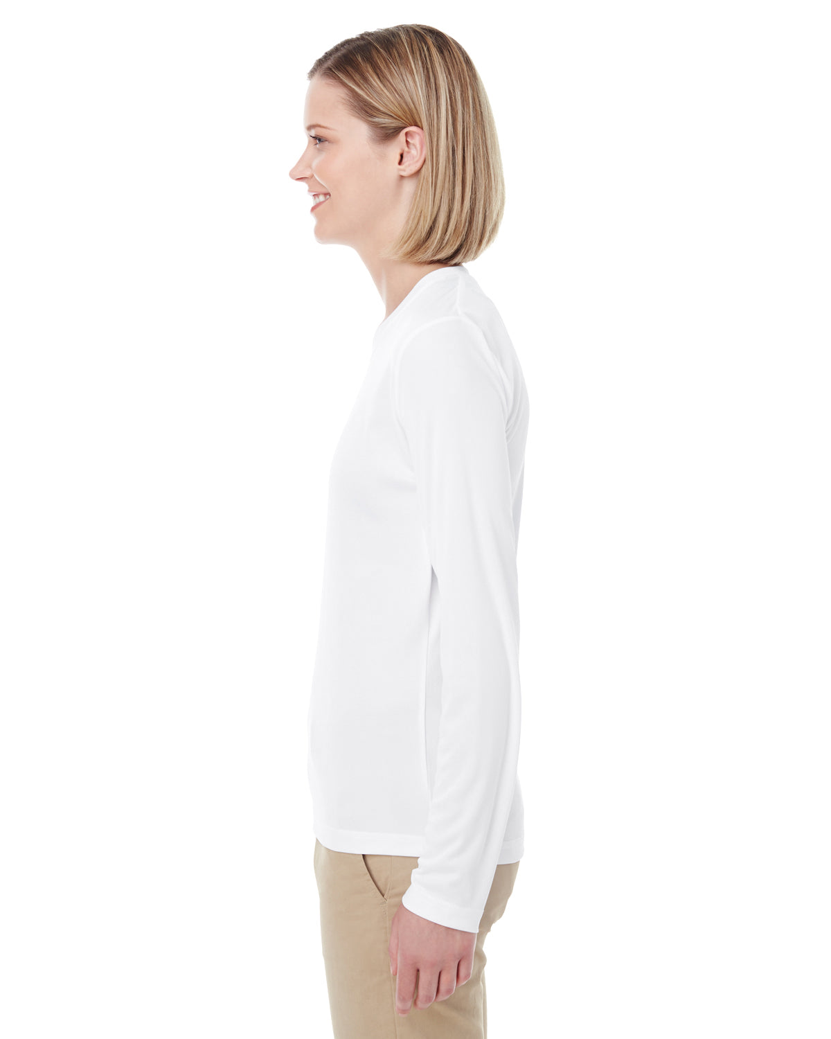 Women's Cool & Dry Performance Long-Sleeve Top - White