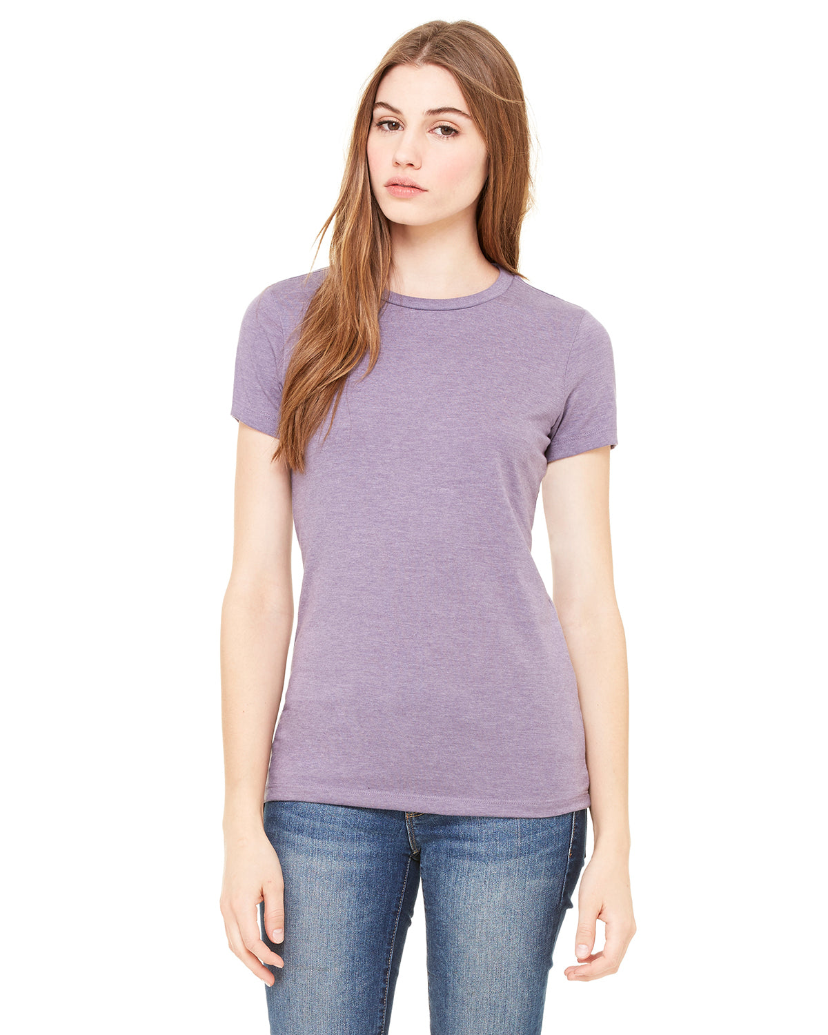 Women's Junior Fit Favorite T-Shirt - Heather Purple