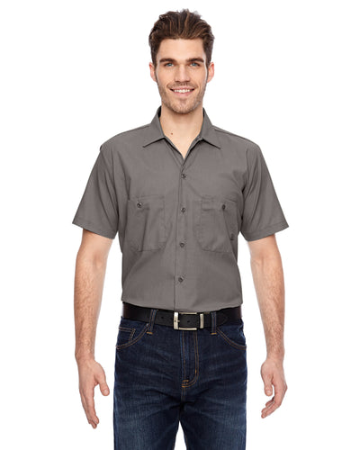 Men's Industrial Short-Sleeve Work Shirt - Graphite Gray