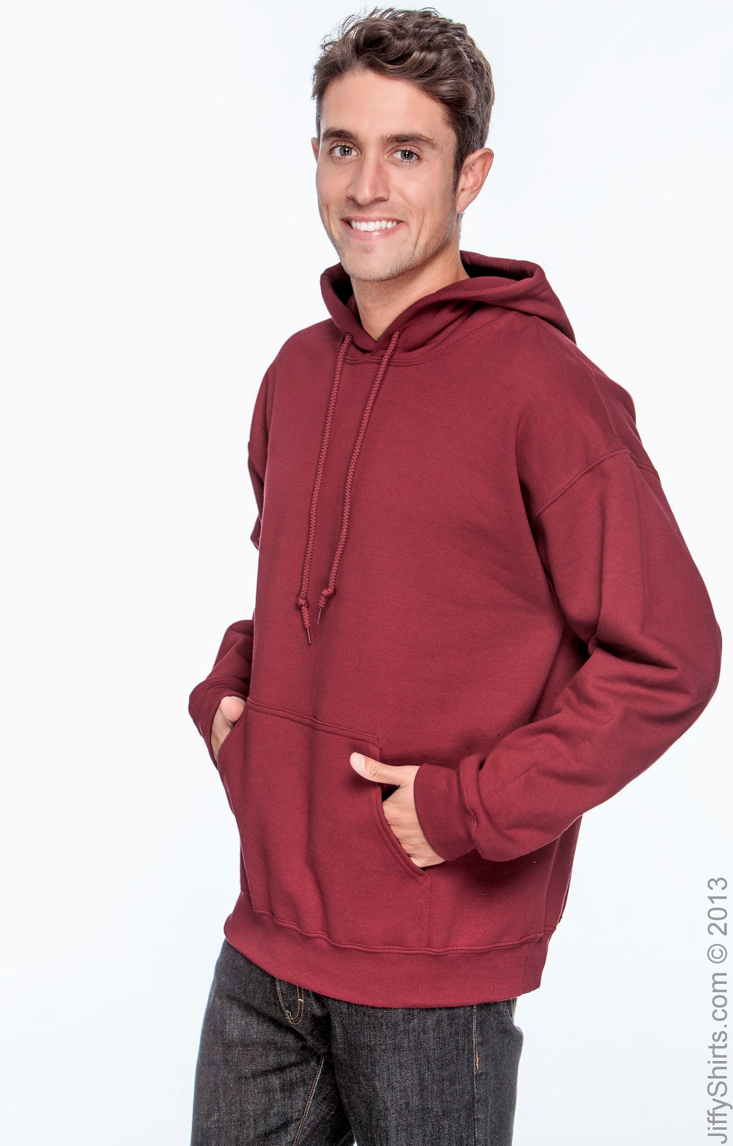 Unisex DryBlend® 50/50 Hoodie - Cardinal