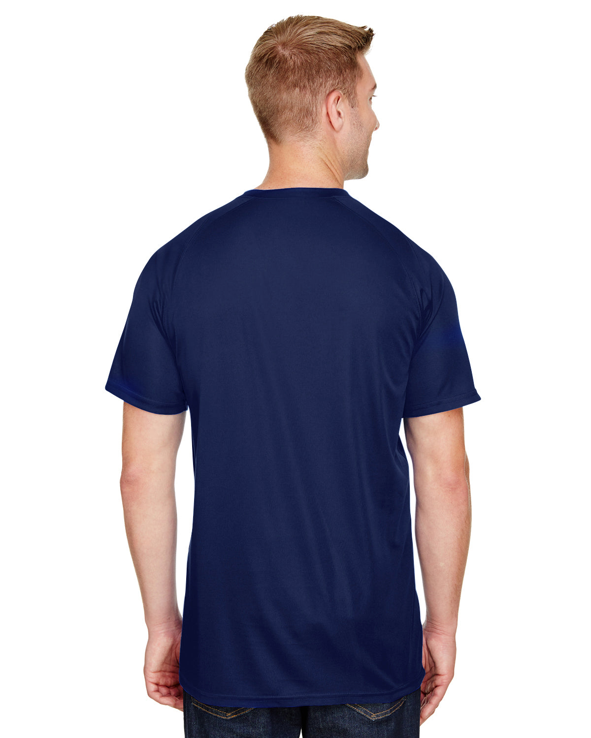 Unisex Attain 2-Button Baseball Jersey - Navy