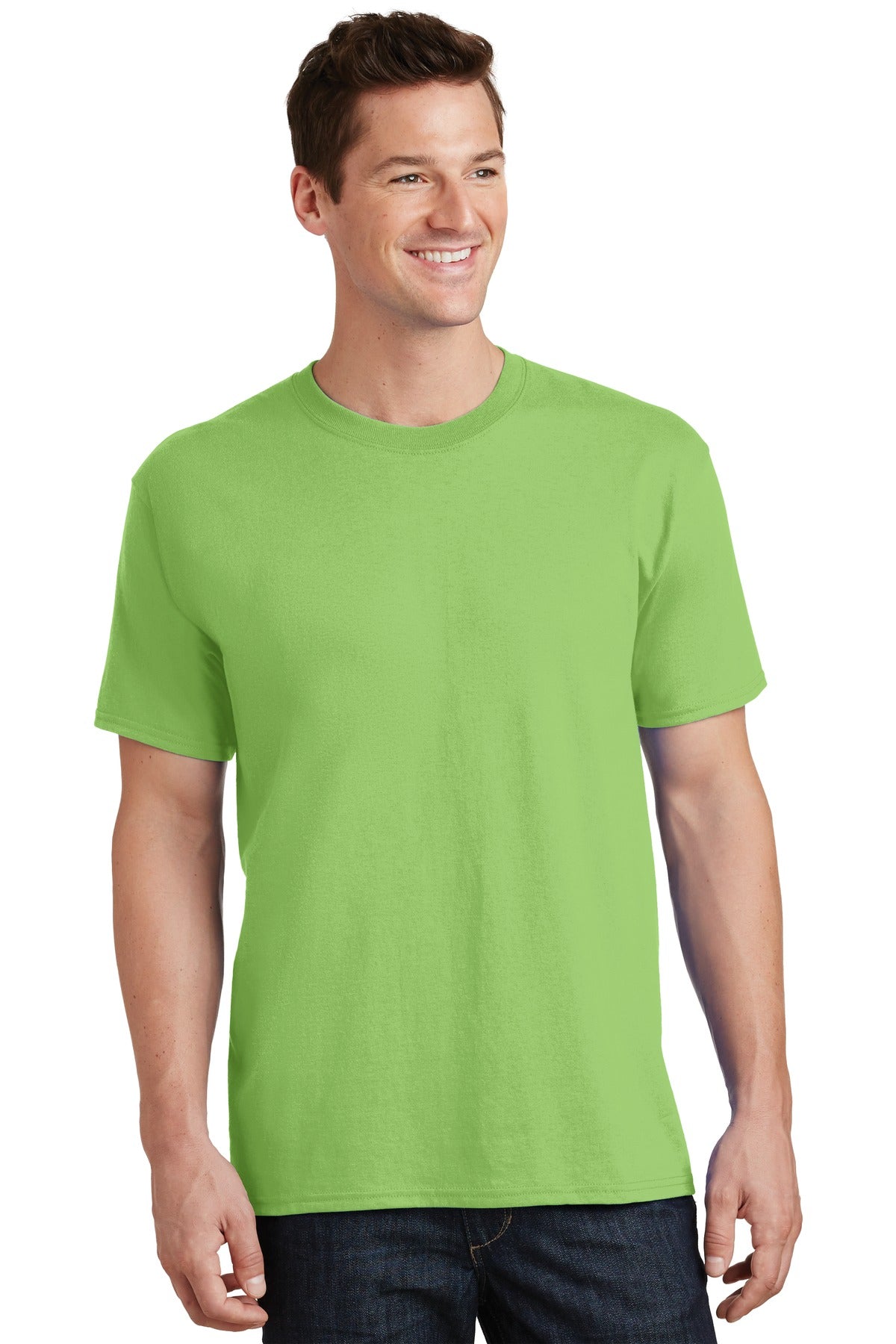 Unisex Core Cotton Tee - Lime