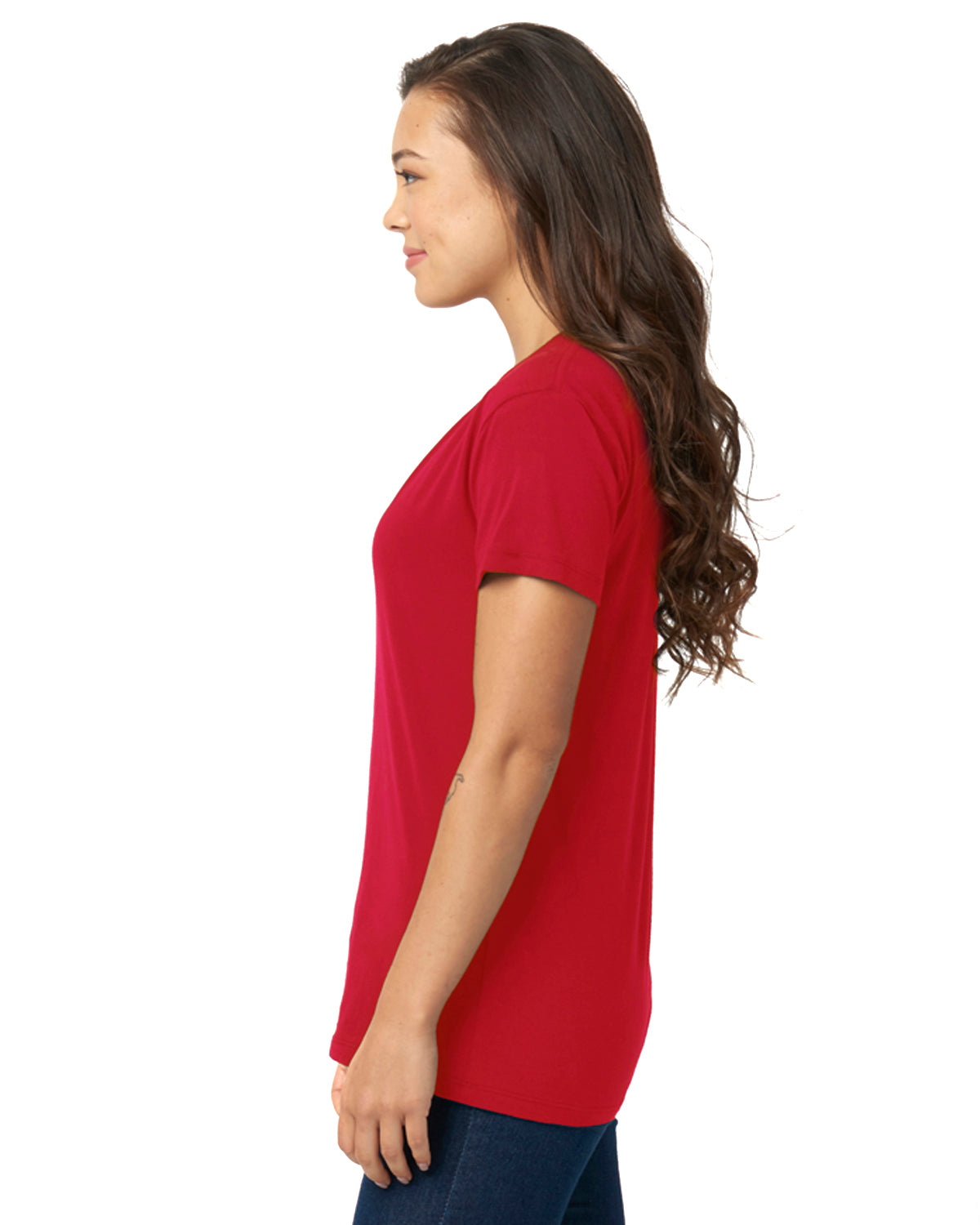 Women's Relaxed V-Neck T-Shirt - Red
