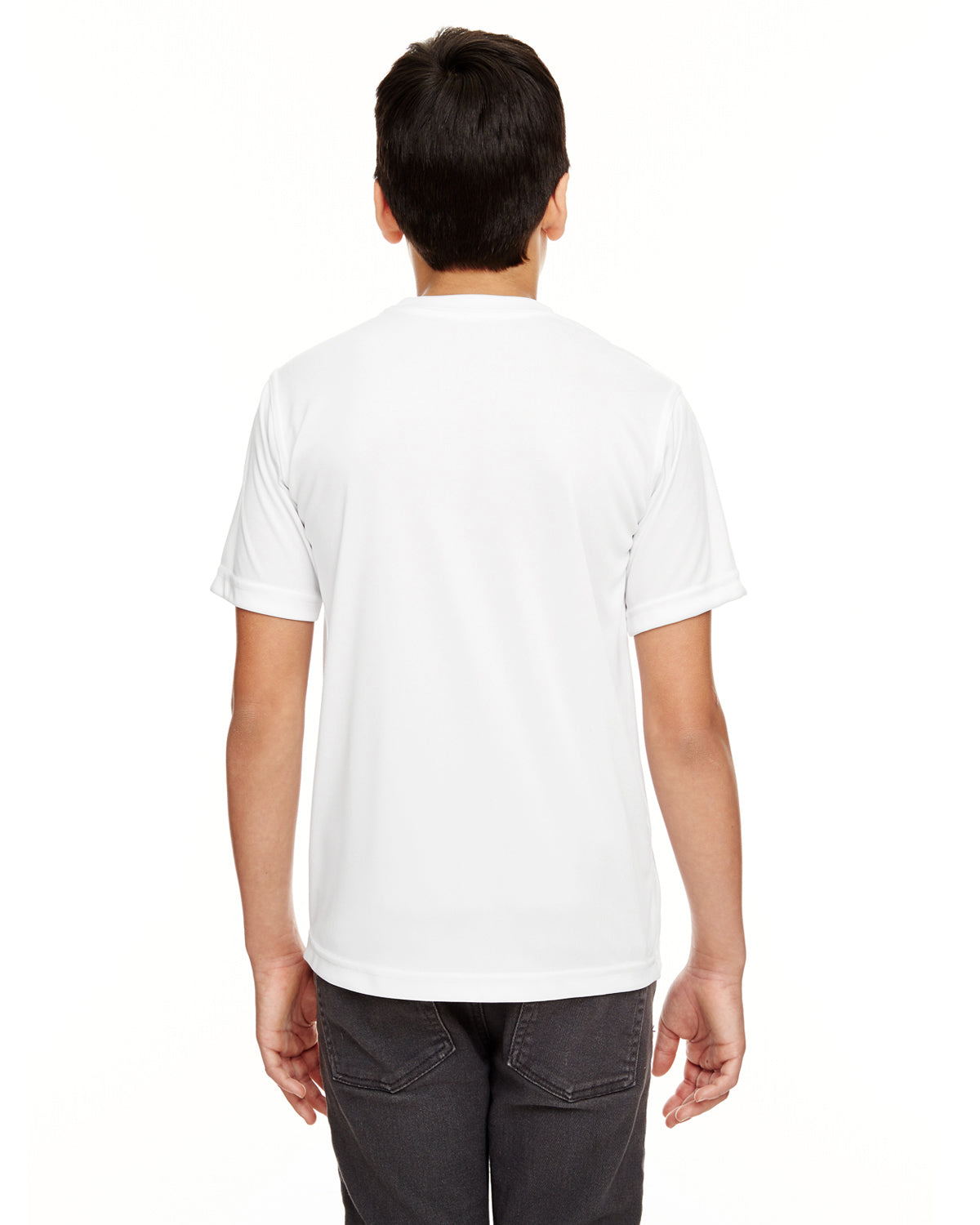 Youth Cool & Dry Basic Performance T-Shirt - White