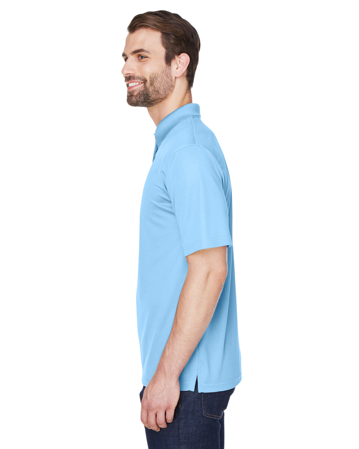 Men's Cool & Dry Mesh Piqué Polo - Columbia Blue