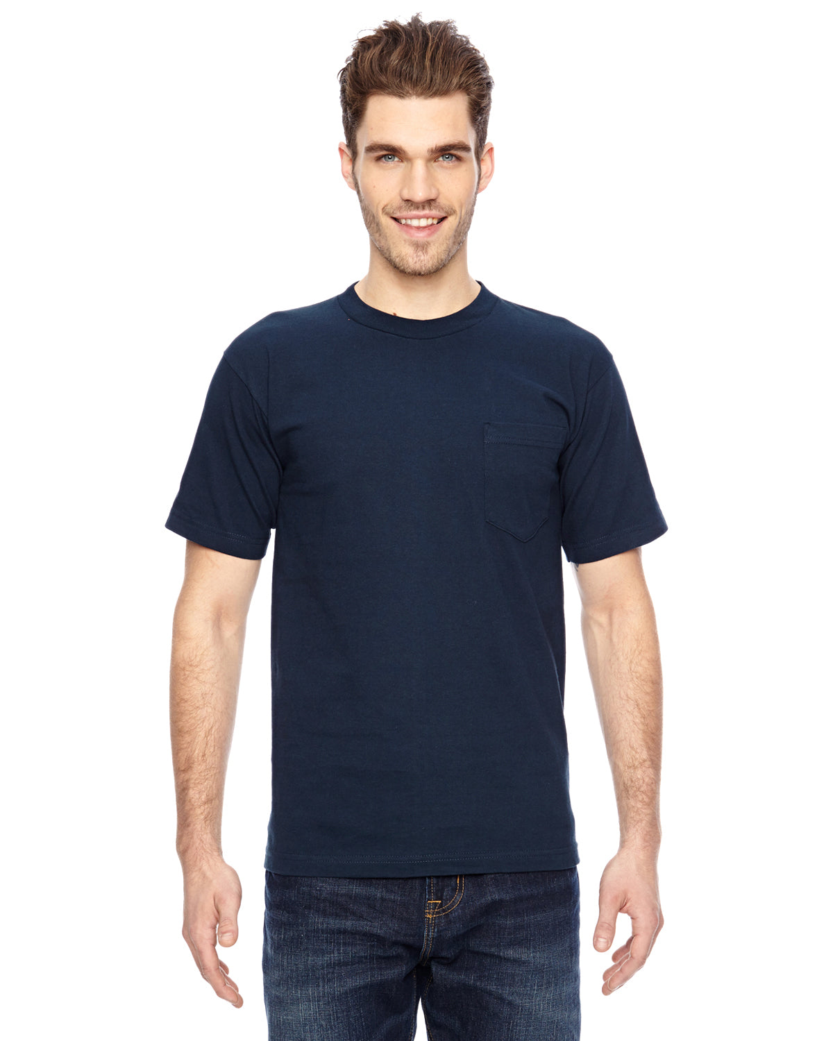 Unisex 100% Cotton Pocket T-Shirt - Navy