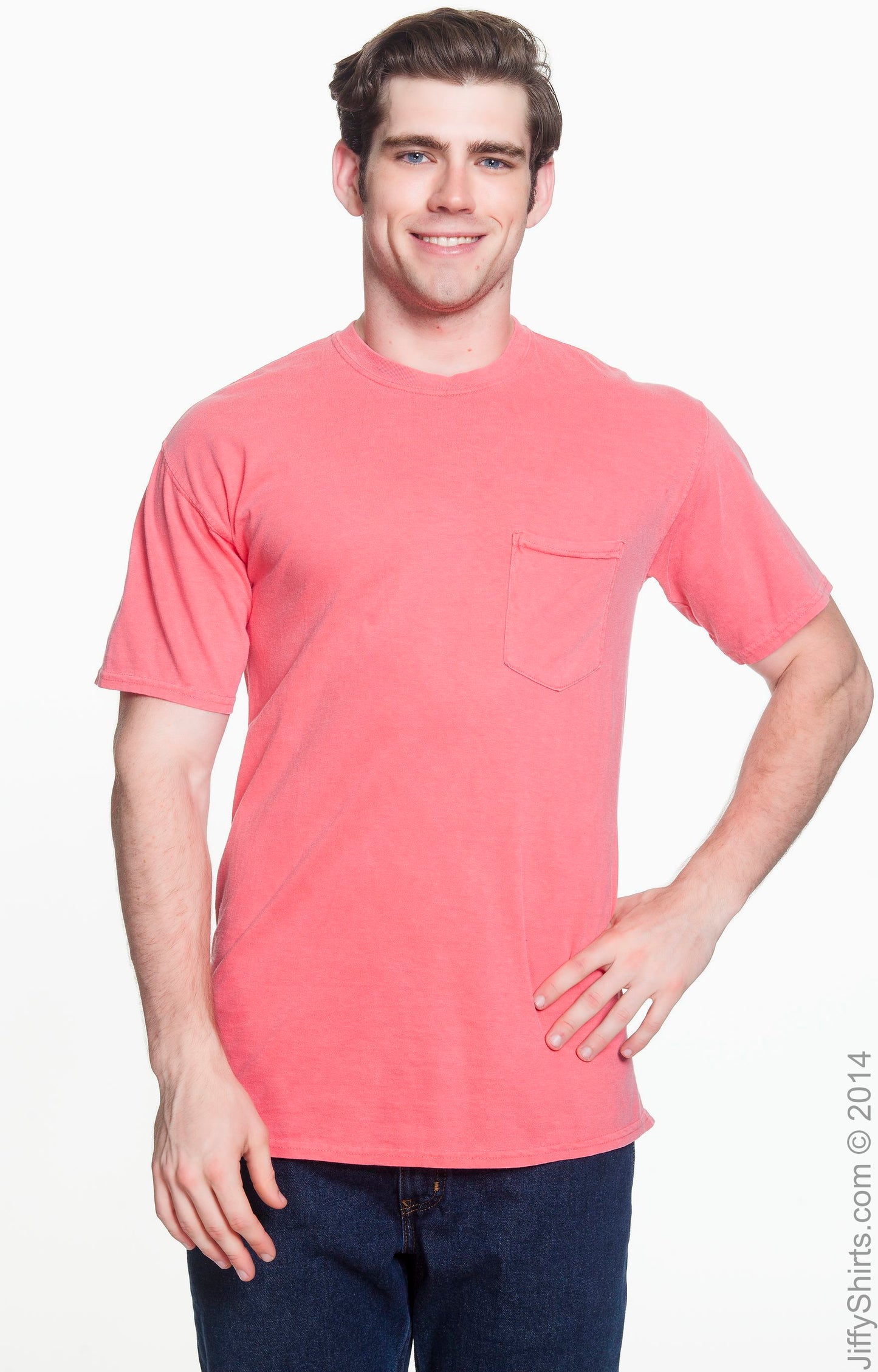 Unisex Heavyweight RS Pocket T-Shirt - Watermelon