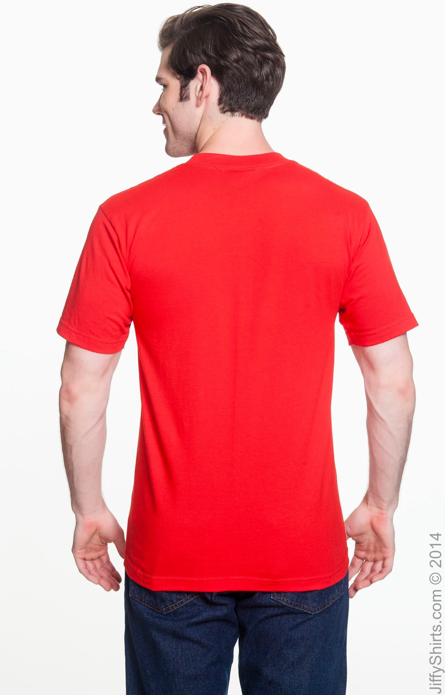 Unisex Cotton Pocket T-Shirt - Red