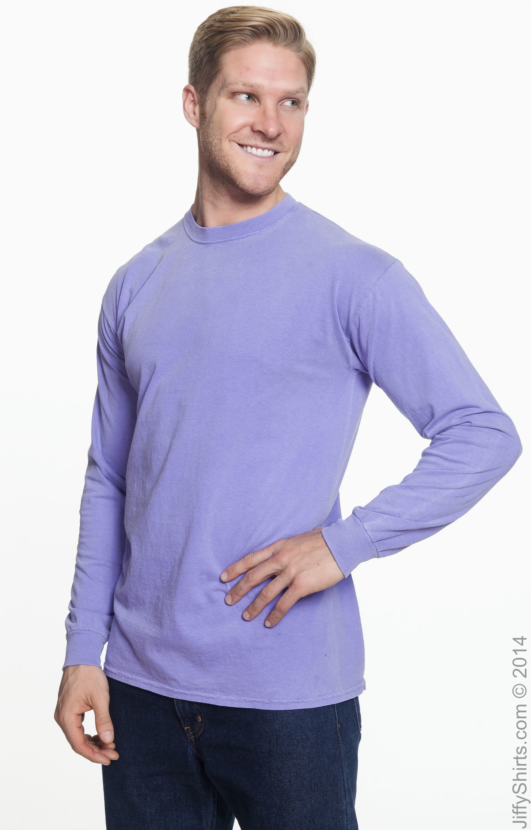 Unisex Heavyweight RS Long-Sleeve T-Shirt - Violet