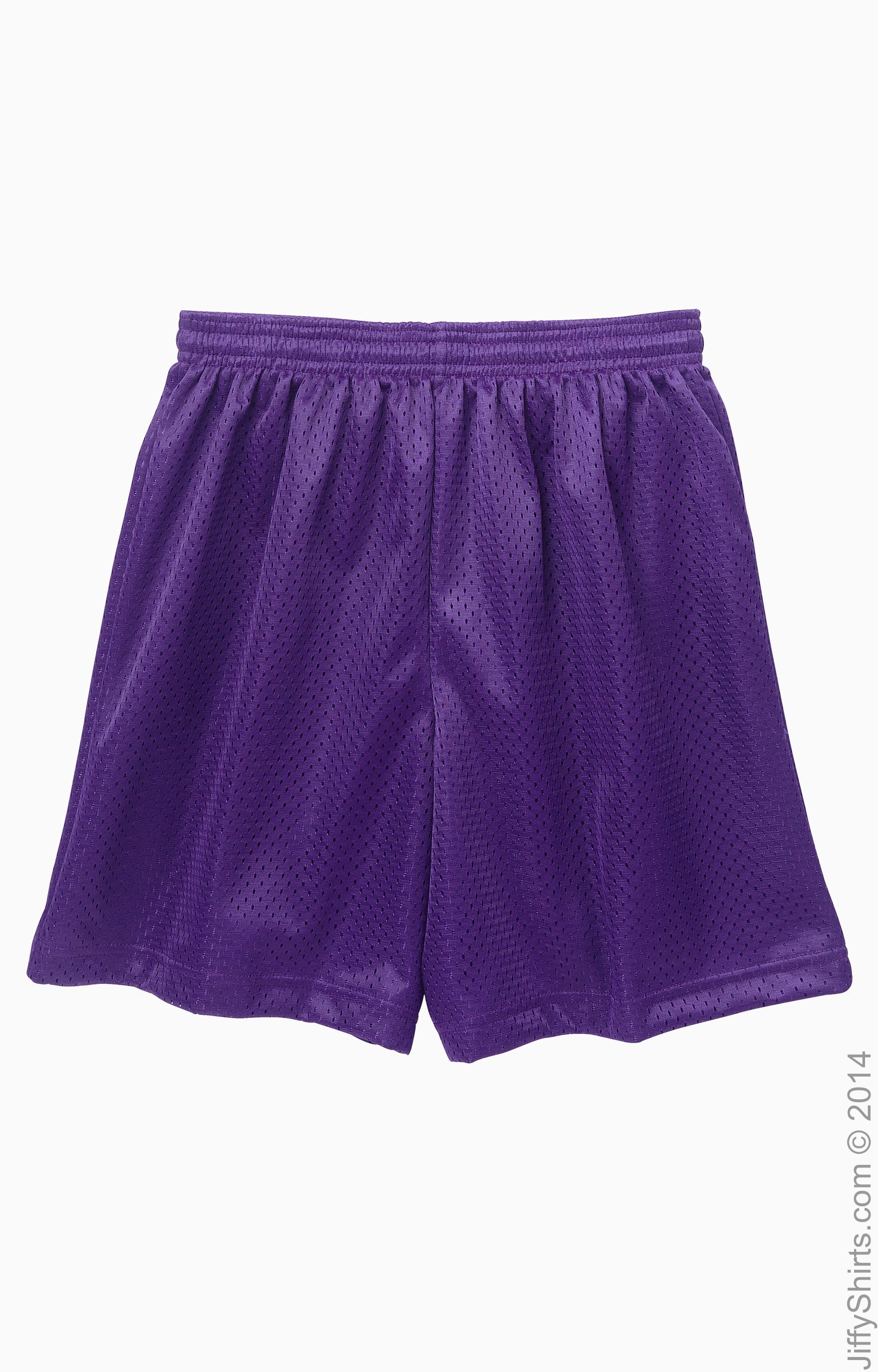 Youth Six Inch Inseam Mesh Short - Purple