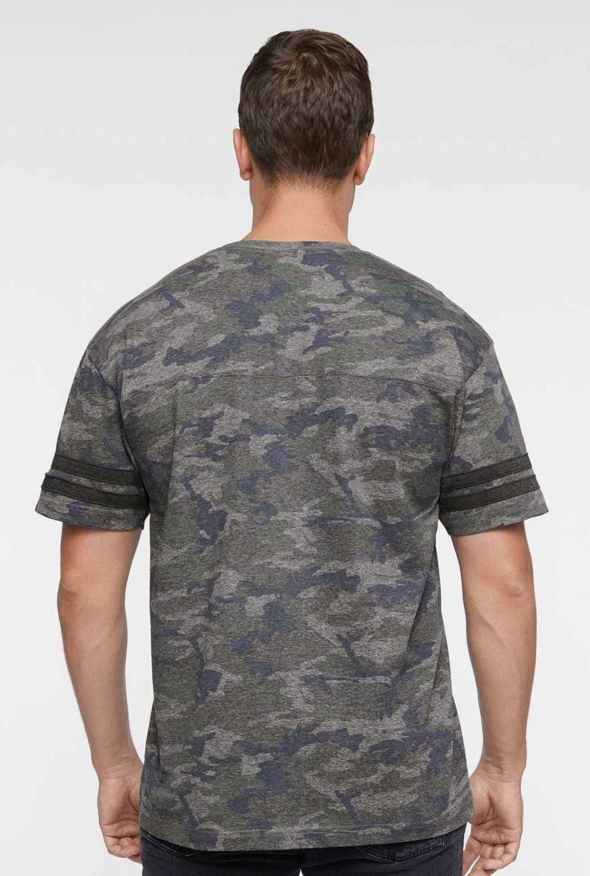 Men's Football T-Shirt - Vintage Camo / Vintage Smoke