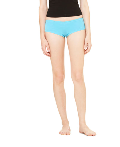 Women's Cotton/Spandex Shortie - Turquoise