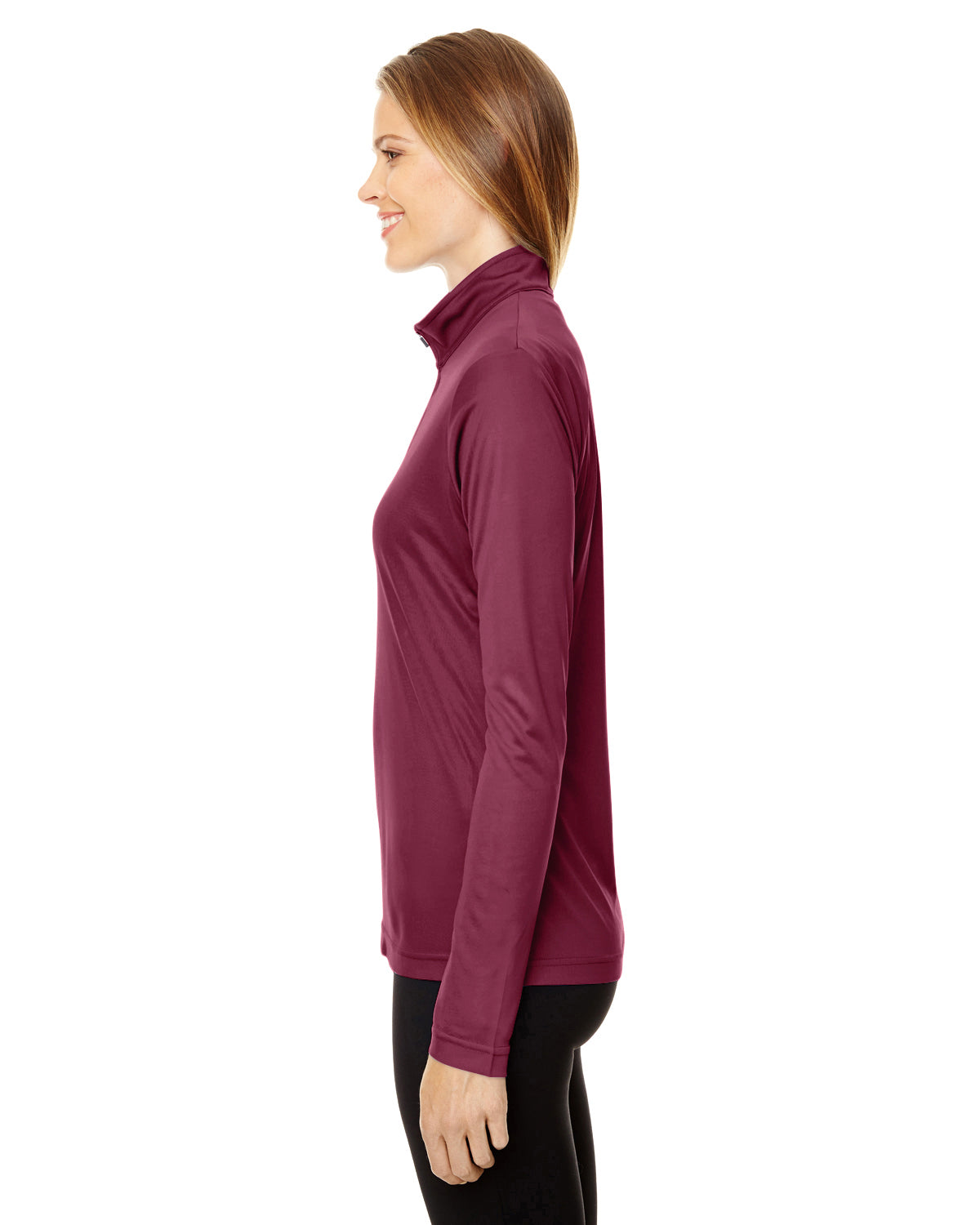 Women's Zone Performance Quarter-Zip - Sport Maroon
