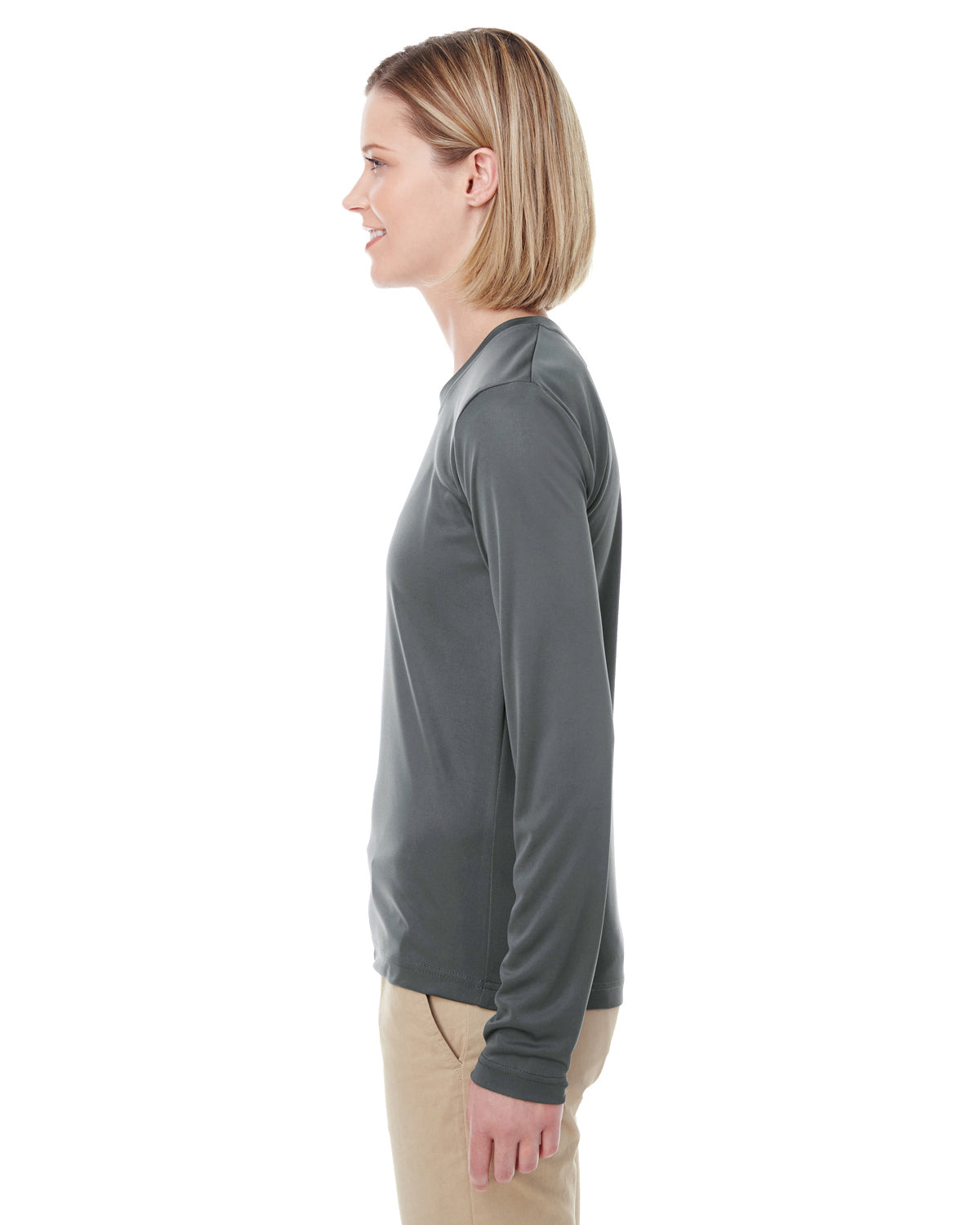 Women's Cool & Dry Performance Long-Sleeve Top - Charcoal