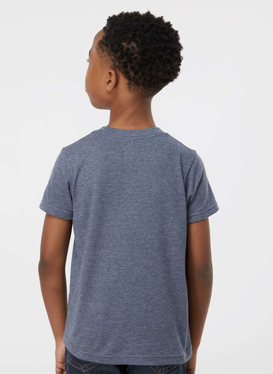 Youth Poly-Rich Tee - Heather Navy