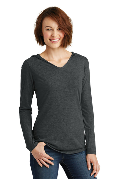 Women's Perfect Tri Long Sleeve Hoodie - Black Frost