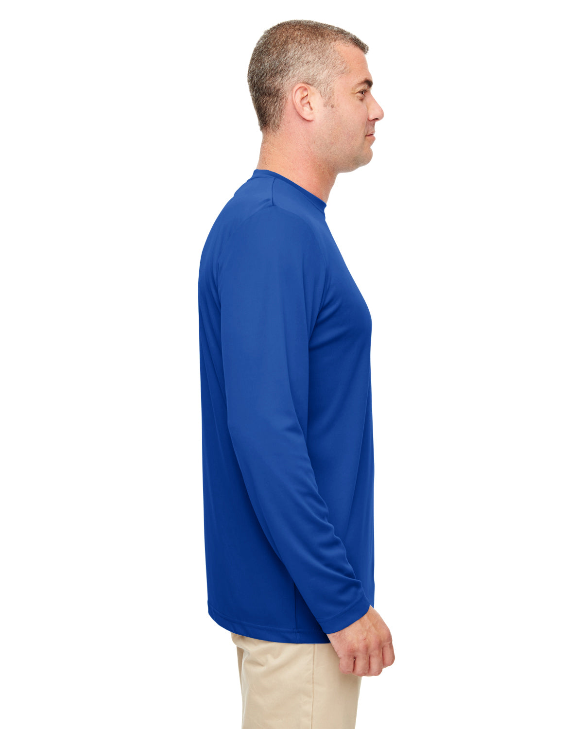 Men's Cool & Dry Performance Long-Sleeve Top - Royal