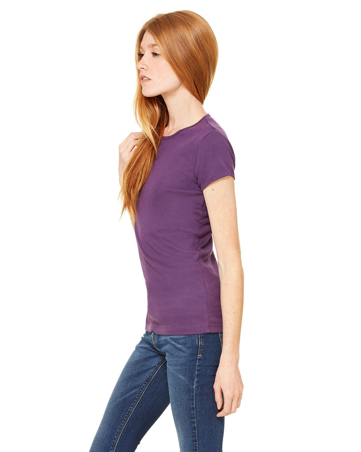 Women's Baby Rib Short-Sleeve T-Shirt - Purple