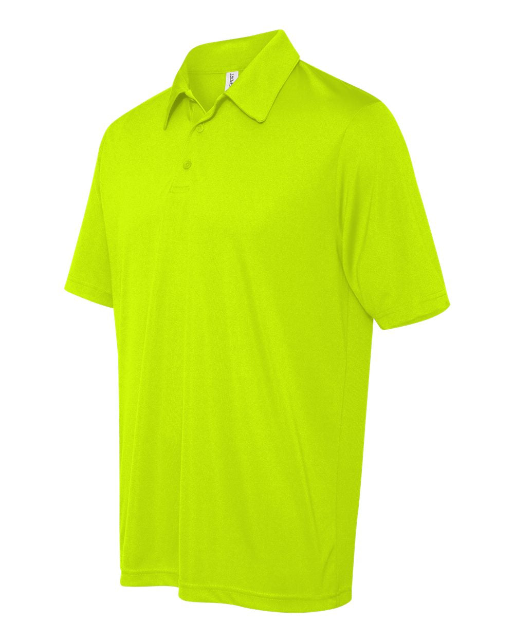 Performance 3 Button Sport Shirt - Sport Safety Yellow