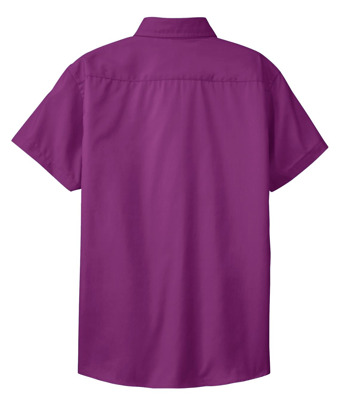 Women's Short Sleeve Easy Care Shirt - Deep Berry