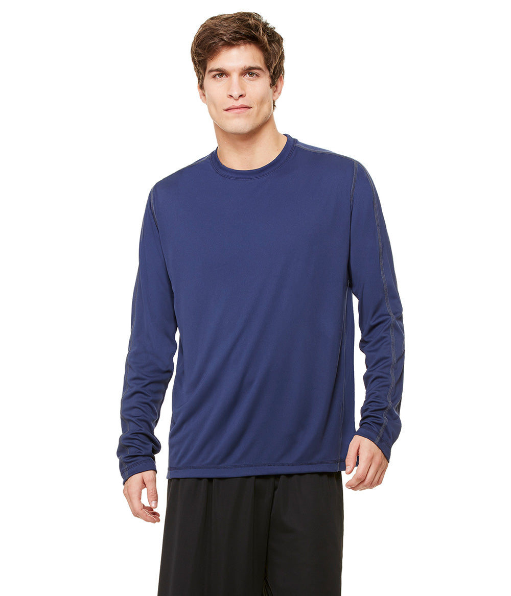 Men's Long-Sleeve T-Shirt - Navy / Gray