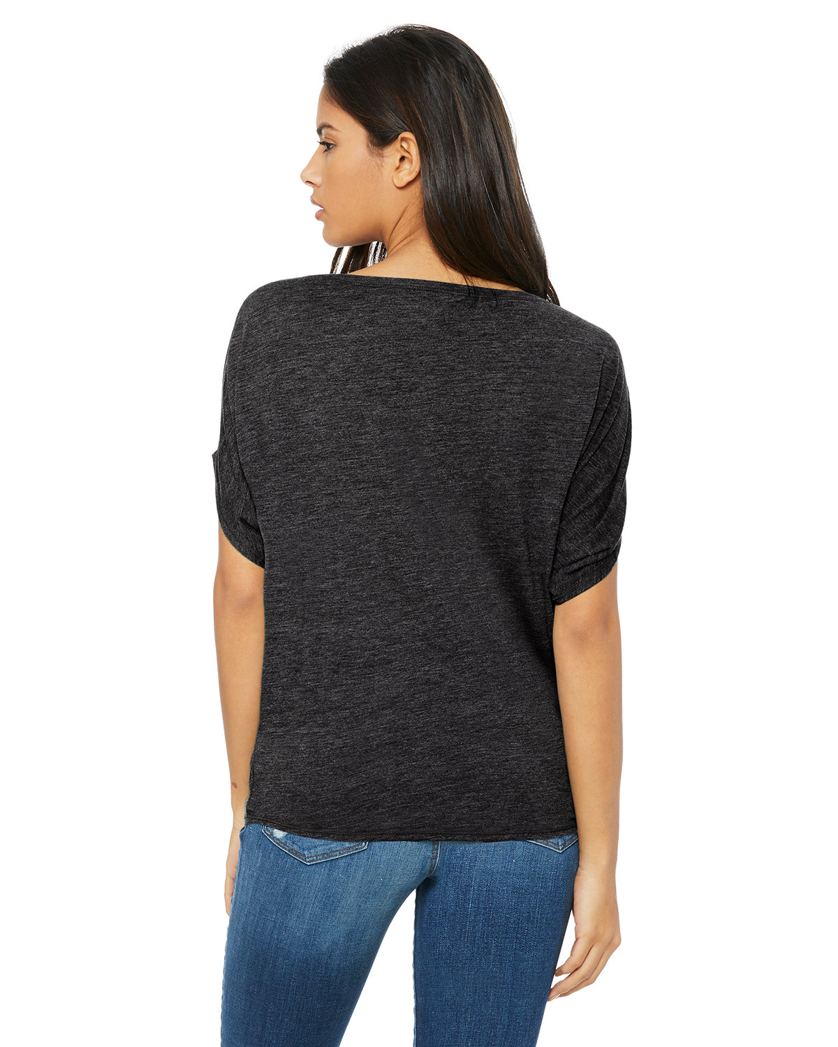 Women's Flowy Circle Top - Heather Dark Gray