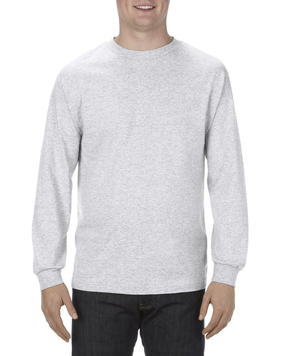 Unisex Heavyweight Cotton Long-Sleeve T-shirt - Ash