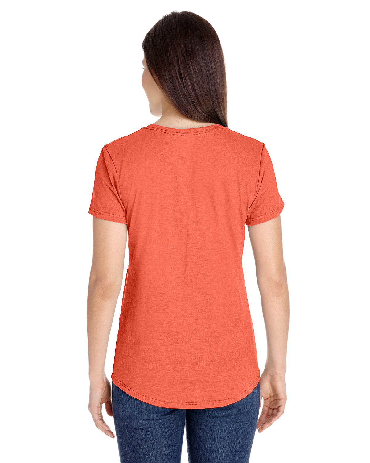 Women's Triblend T-Shirt - Heather Orange