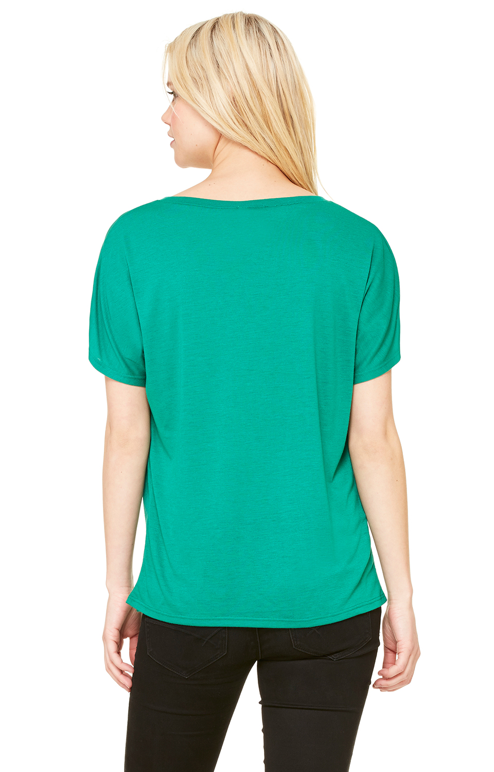 Women's Slouchy V-Neck T-Shirt - Kelly