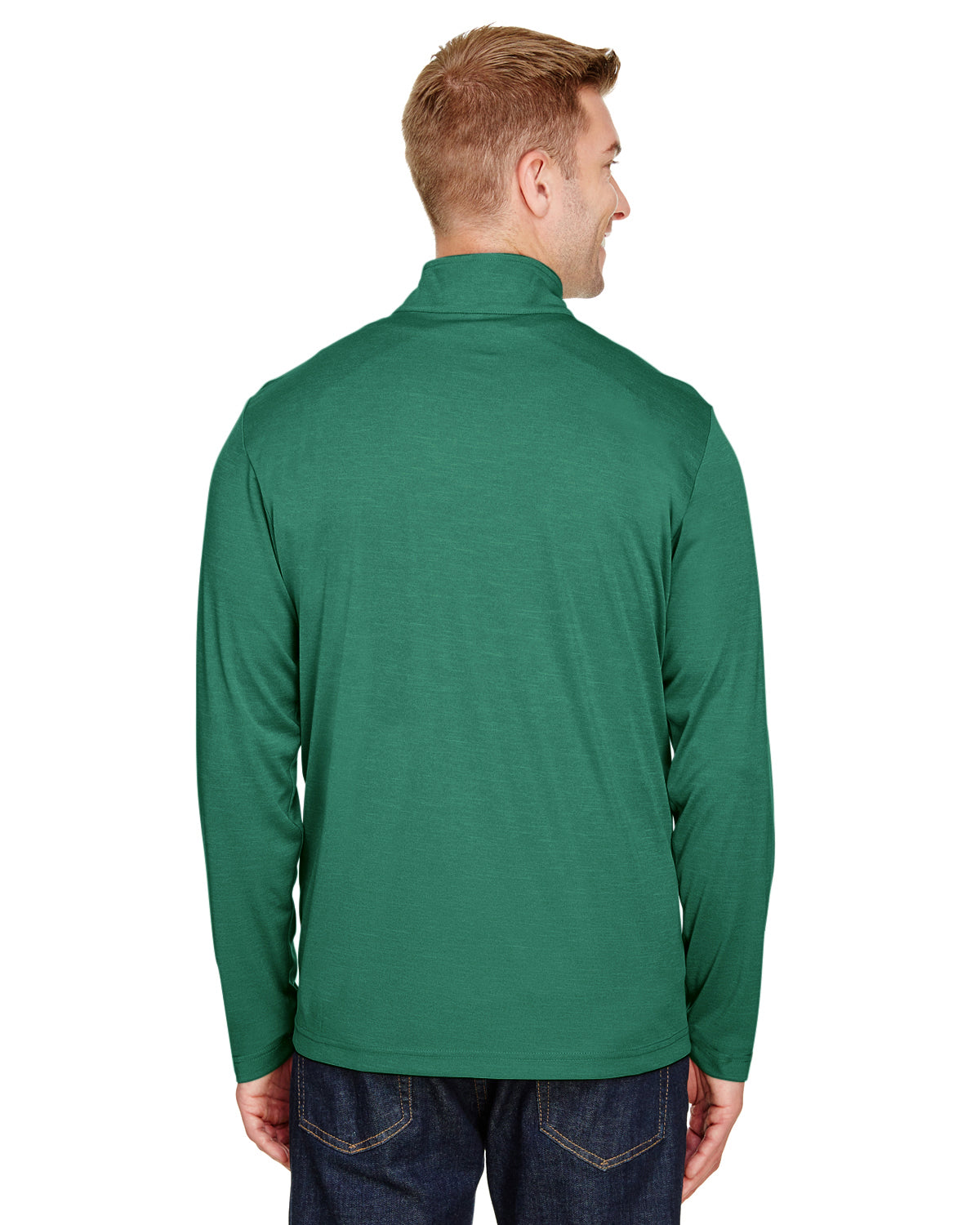 Men's Zone Sonic Heather Performance Quarter-Zip - Sport Forest Heather