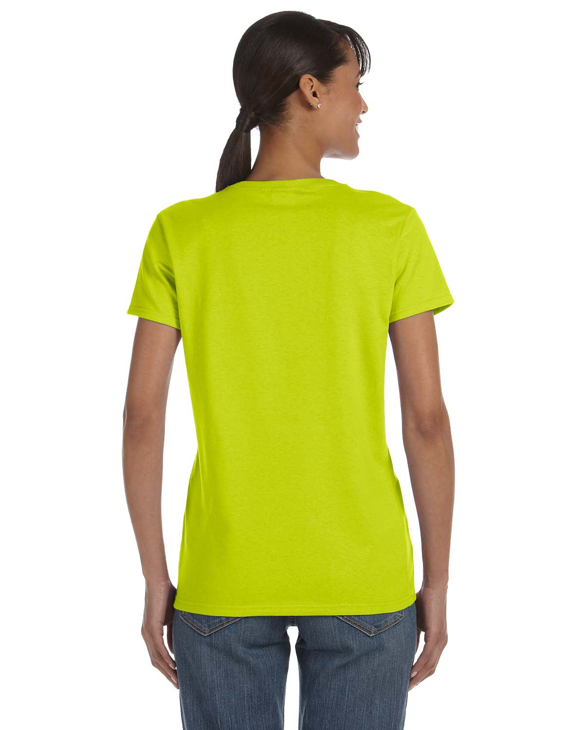 Women's Heavy Cotton™ T-Shirt - High Viz Safety Green