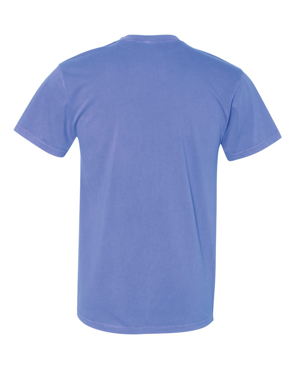 Unisex Inspired Dye Crew with Pocket - Peri Blue